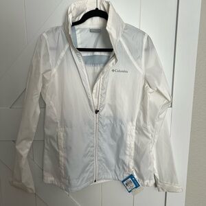 NWT, Columbia White Rain Jacket